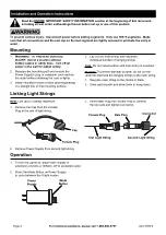 Предварительный просмотр 4 страницы Harbor Freight Tools luminar EVERYDAY 59575 Owner'S Manual & Safety Instructions