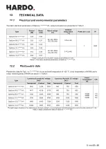 Preview for 15 page of Hardo OptiLine A1 Series Use And Maintenance Instruction