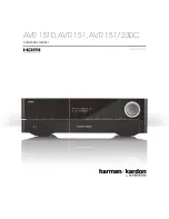 Harman Kardon AVR 151/230C Owner'S Manual preview