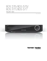 Preview for 1 page of Harman Kardon BDS 577 Owner'S Manual