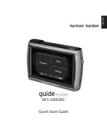 Предварительный просмотр 1 страницы Harman Kardon Guide+Play GPS-200GSEC Quick Start Manual