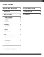 Preview for 3 page of Harman JBL CINEMA SB550 Owner'S Manual