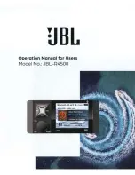 Harman JBL-R4500 Operation Manual For User preview