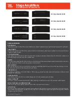 Preview for 8 page of Harman JBL Stage A6002 Owner'S Manual