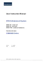 Harman NTG5 User Instruction Manual preview