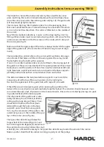 Preview for 7 page of Harol TR850 Assembly Instructions Manual