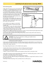 Preview for 8 page of Harol TR850 Assembly Instructions Manual