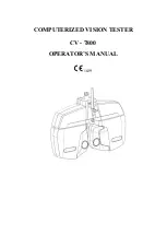 i-Optik CV-7800 Operator'S Manual preview
