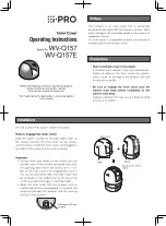 i-PRO WV-Q157 Operating Instructions предпросмотр