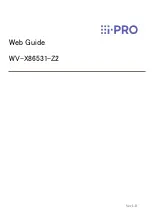 Предварительный просмотр 1 страницы i-PRO WV-X86531-Z2 Web Manual