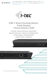 Предварительный просмотр 1 страницы i-tec C31SMARTDOCKPDIT User Manual