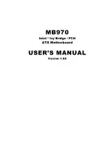 Предварительный просмотр 1 страницы IBASE Technology MB970 User Manual