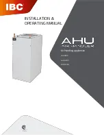 IBC AHU Series Installation & Operating Manual preview