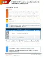 Preview for 1 page of IBC P-242B V-10 Installation Instructions Manual