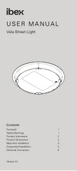 Preview for 1 page of IBEX Vela VSE Series User Manual