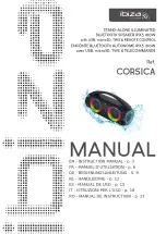 Preview for 1 page of Ibiza sound CORSICA Instruction Manual