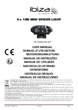 Ibiza MINI SPIDER User Manual preview