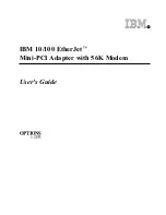 IBM 10/100 EtherJet User Manual preview