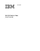 Предварительный просмотр 2 страницы IBM 5218 Setup Procedures