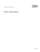 Preview for 3 page of IBM 6400 Series Safety Information Manual