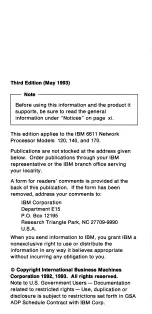 Preview for 3 page of IBM 6611 Pocket Manual