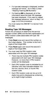 Preview for 121 page of IBM 6611 Pocket Manual