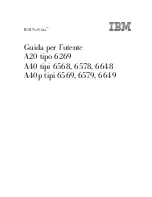 IBM NetVista A40 Guida Per L'Utente preview