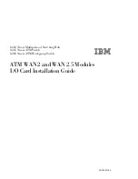 Preview for 1 page of IBM Nways 8260 Installation Manual