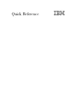 IBM PC 300GL Types 6275 Quick Reference Manual preview