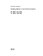 Preview for 3 page of IBM PC 300PL Types 6862 Installation Manual