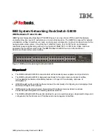 Предварительный просмотр 1 страницы IBM RackSwitch G8000 Manual