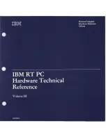 IBM RT Hardware Reference Manual preview