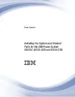 Предварительный просмотр 1 страницы IBM S822LC Installing The System And Ordered Parts