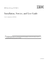 IBM SAN768B-2 Installation, Service And User Manual preview