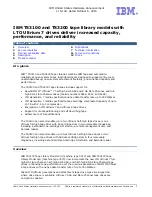 IBM System Storage TS3100 Technical Information preview
