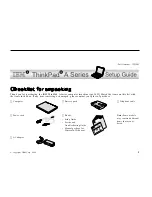 Предварительный просмотр 1 страницы IBM THINKPAD A20M Setup Manual