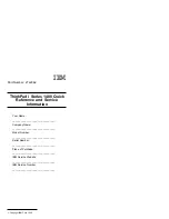 Предварительный просмотр 1 страницы IBM ThinkPad i Series 1400 Quick Reference