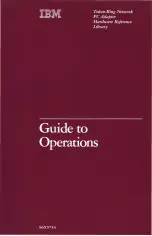 IBM Token-Ring Network PC Adapter Manual To Operations preview
