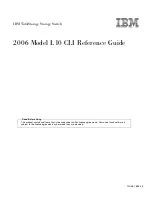 IBM TotalStorage L10 Cli Reference Manual preview