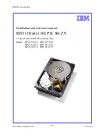 Предварительный просмотр 1 страницы IBM Ultrastar 36LP Installation And Reference Manual