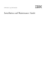 Preview for 1 page of IBM UPS3000 LV Installation And Maintenance Manual