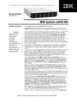 IBM x3630 M3 7377 Specification preview