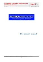 ICARO 2000 Divo Owner'S Manual preview