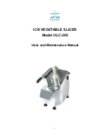 ICB HLC-300 User And Maintenance Manual preview