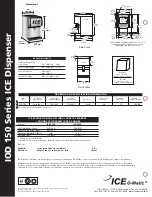 Предварительный просмотр 2 страницы Ice-O-Matic IOD 150 Series Specifications