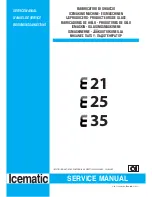 Icematic E35 Service Manual preview