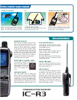Предварительный просмотр 3 страницы Icom COMMUNICATIONS RECEIVER IC-R3 Brochure & Specs