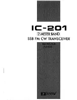 Icom IC-201 Insrtuction Manual preview