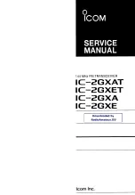Icom IC-2GXAT Service Manual preview