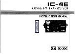 Preview for 1 page of Icom IC-4E User Manual